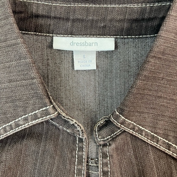Dressbarn Chocolate Brown Jean Jacket - Picture 6 of 6